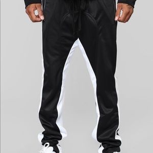 Power Track Pants- Black/White